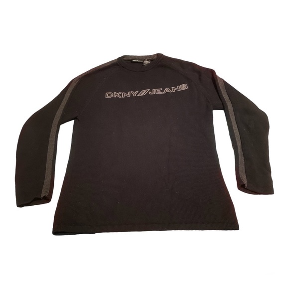 Vintage 90’s DKNY Jeans Donna Karan New York Men’s Crewneck Sweater Size Large